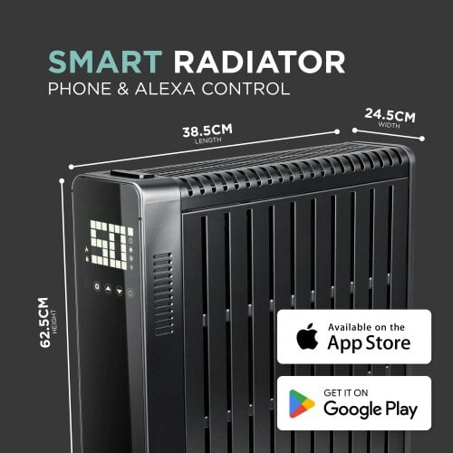 DMD Collective Smart WiFi Electric Radiator Heater with Remote & Timer 2500W