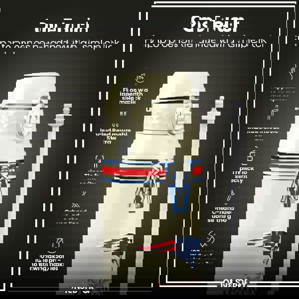 ION8 NFL x ION8 Insulated Steel Water Bottle, NFL Patriots, 750ml (24oz)