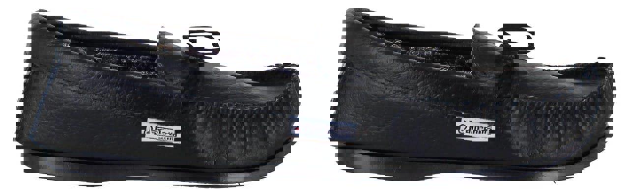 Lambretta Mens British Hand Made Leather Paisley Lined Moccasin Slippers