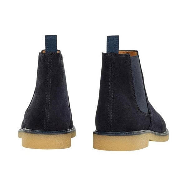 Boss Mens Tunley Leather Chelsea Boots - Dark Blue