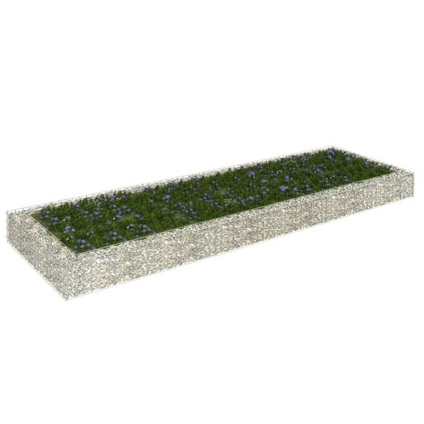 Berkfield Gabion Raised Bed Galvanised Steel 300x100x20 cm