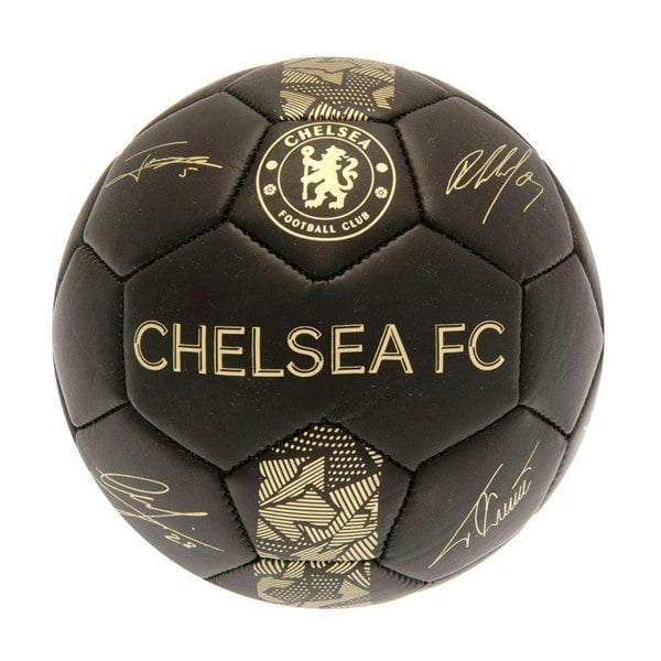 Chelsea FC Phantom Signature Football - Matt Black/Gold