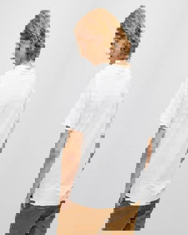 HUGO Dero222 Mens Cotton-Jersey T-Shirt with Logo Print NOS - White 100