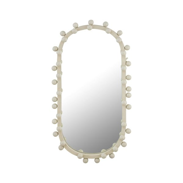 Furniture Edit Bubbles Ivory Oval Wall Mirror