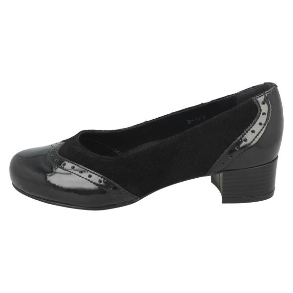 Da Bella Ladies Da Bella Slip On Block Heel Court Shoes - Jules