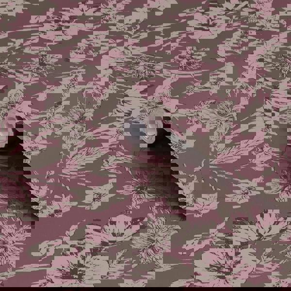 Laura Ashley Summerhill Wallpaper - Pale Blackberry - 10m