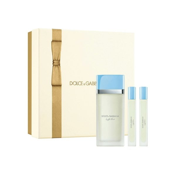 Dolce & Gabbana Women's Perfume Dolce & Gabbana Light Blue Eau de Toilette Women's Perfume Gift Set Spray (100ml) + 10ml x2
