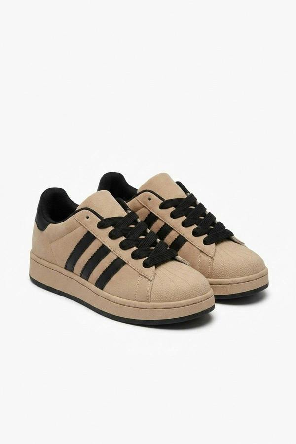 ikrush Maud Faux Suede Stripe Trainers