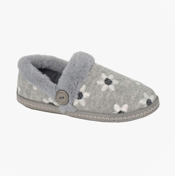 Sleepers TRINA Womens Full Slippers Grey