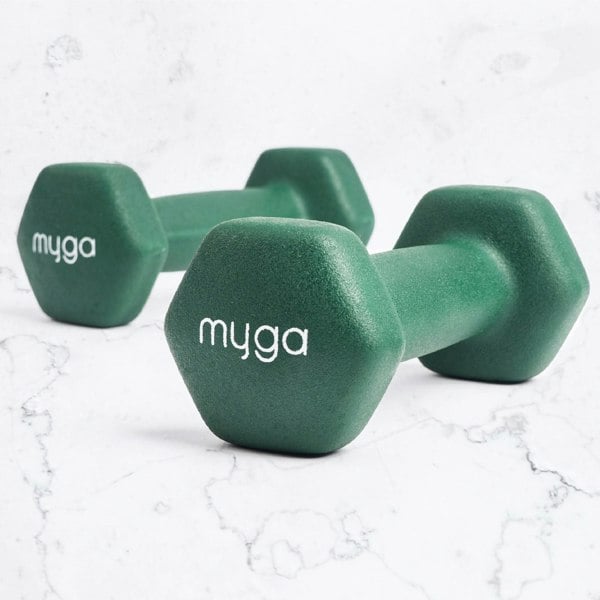 Myga Hex Dumbbell Pairs: 1kg to 10kg