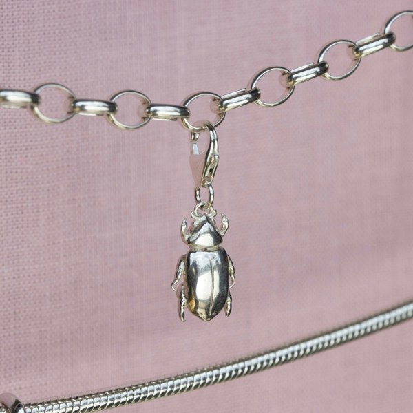Beetle Silver Charm - MYLEE London