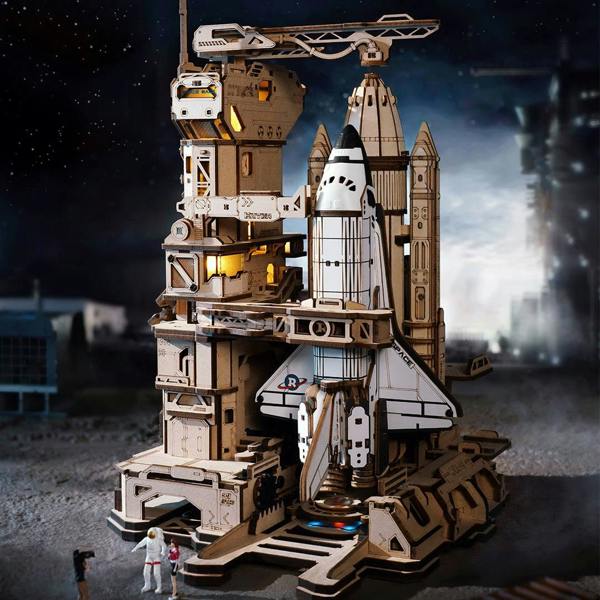 Dyzi 446 Piece Space Shuttle 3D Wooden Puzzle Model Kit