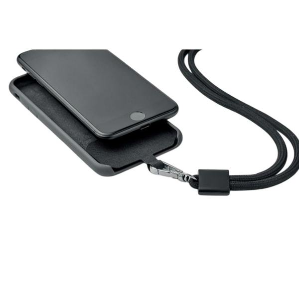 MidOcean RPET Phone Lanyard - Black - 