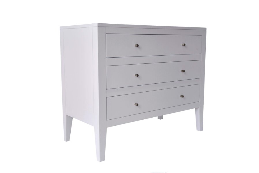 Wyld Haus Cordoba White Wood Grain 3 Drawer Chest