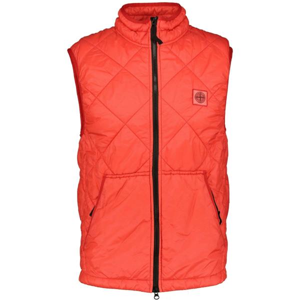 Stone Island Garment Dyed Gilet Red - chancefashionco
