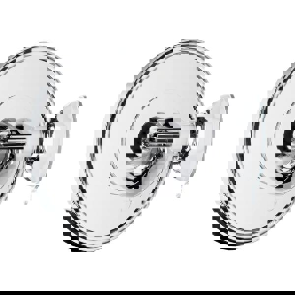 BESLAGSBODEN Polished Chrome Mirror with Suction Cup Mounting (200mm) 7x Magnification Bathroom Makeup or Shaving Mirror