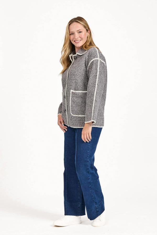 Mudflower Blanket Stitch Felt Jacket
