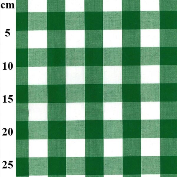 Minerva Core Range Premium 1 inch Check Gingham Dressmaking Fabric per metre, 112.5cm / 44" Wide