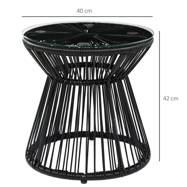 Rattan Side Table