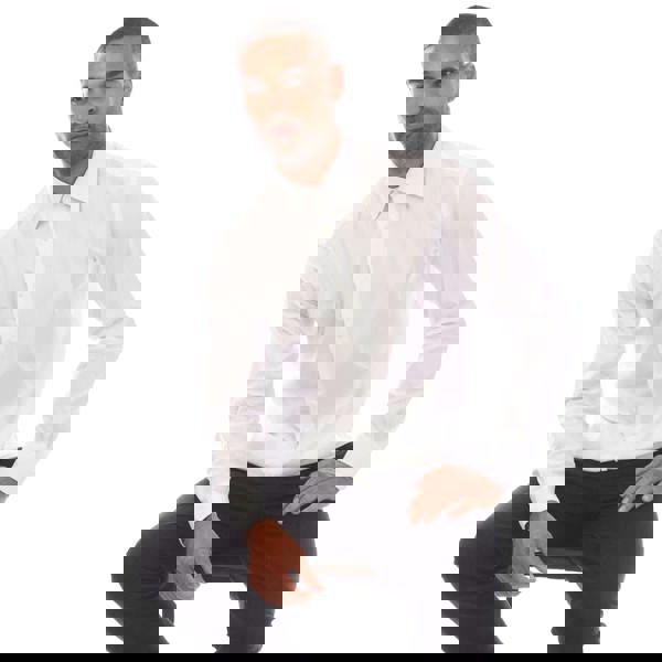 Boss Mens L-Josh Kent Collar Shirt - White - 