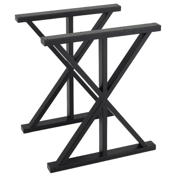 2 Pieces Black Metal Table Legs Heavy Duty Industrial Table Legs Table Legs Living and Home