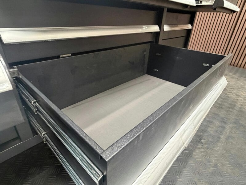 Rock Machinery Rock RT-066 Steel 72" Wooden benchtop tool chest with backboard
