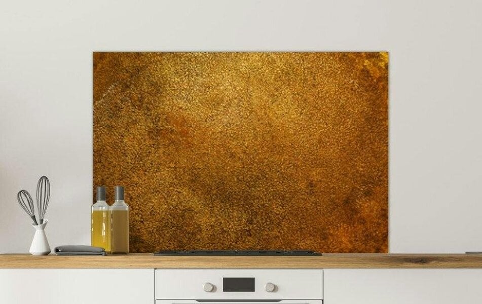 Printed Glass Kitchen Splashback - Antique bronze | Rackhams