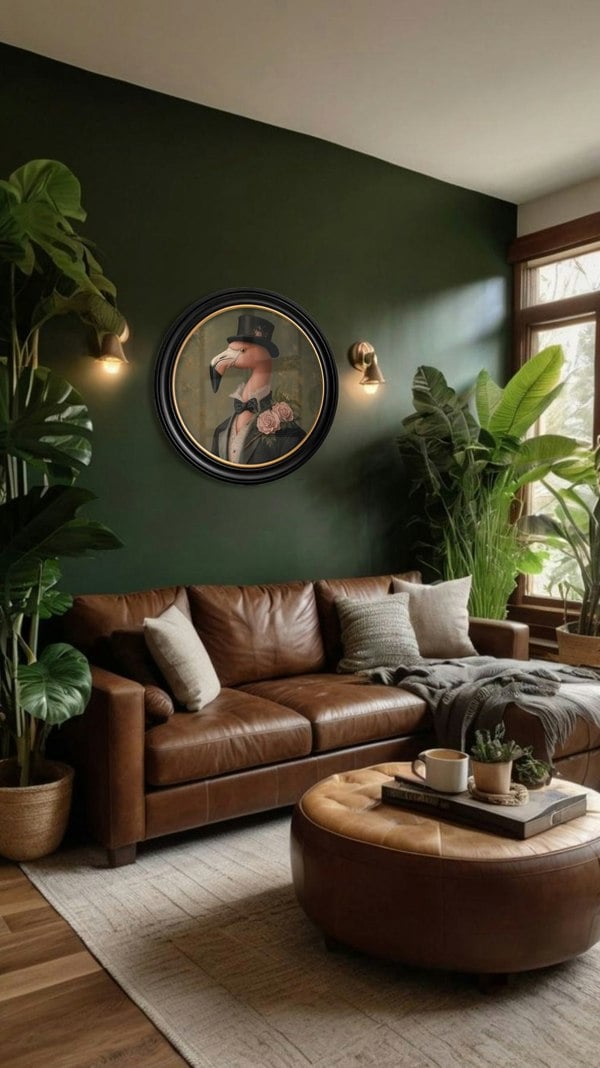 Exceptional Art Baron Von Blush - Oxford round frame