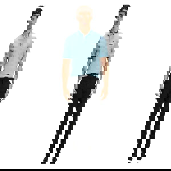 Boss Mens Paddy Pro Pique Regular Polo Shirt - Blue - 