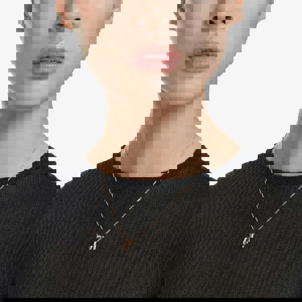 Swarovski Hyperbola Rose Gold Plated Zirconia Necklace 5701494