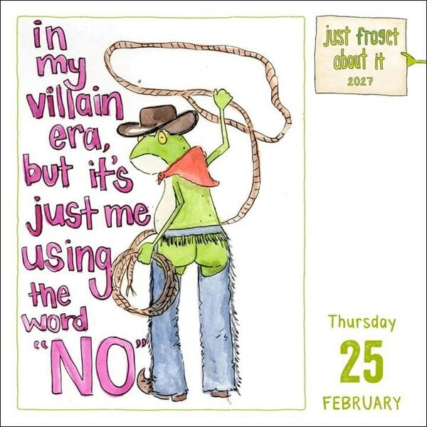 Andrews McMeel Publishing Just Froget About It Desk Calendar 2027, Desk Calendars, Day To View, Humour, Gift