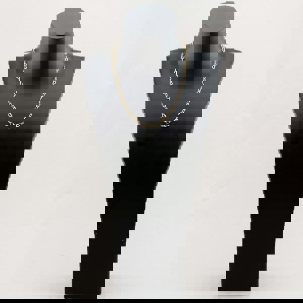 T. H. Baker 9ct Yellow Gold 16-18 Inch Open Heart Chain HMHC-500-9Y-EX/16-18