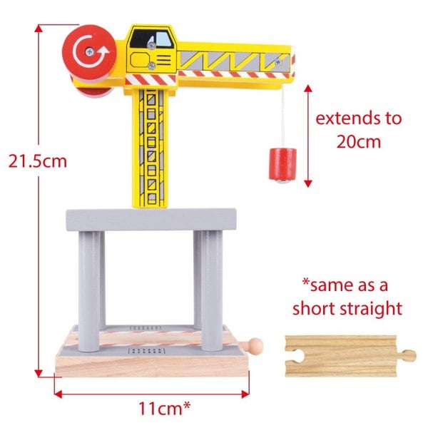 Bigjigs Rail Big Yellow Crane