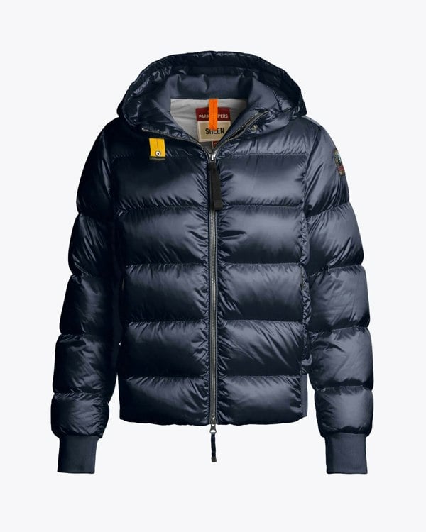 Parajumpers Mariah Womens Hooded Down Bomber - Blue Navy 316