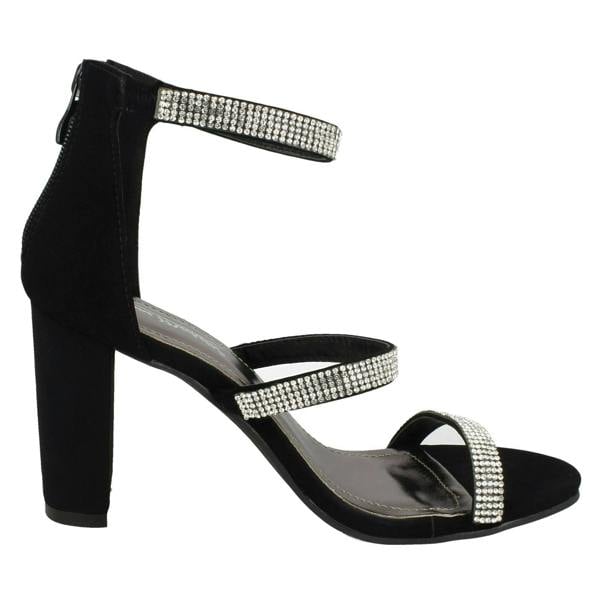 Anne Michelle Ladies Anne Michelle Diamante Strappy Sandals