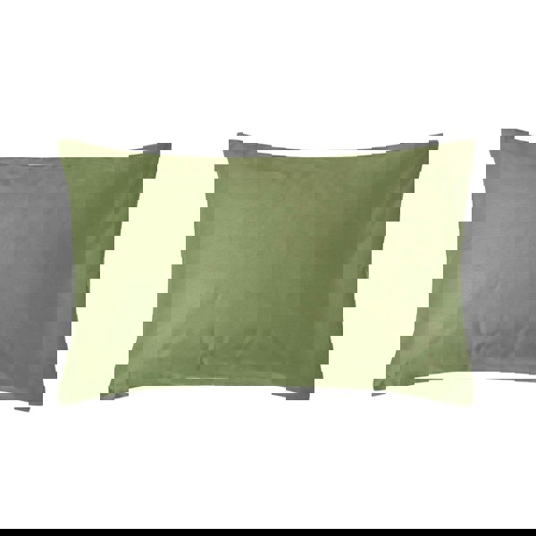 HOMESCAPES Organic 400 TC Egyptian Cotton Sateen Housewife Pillowcase, Standard Size