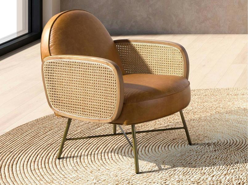 Angel Cerdá Brown Leather Armchair 5162