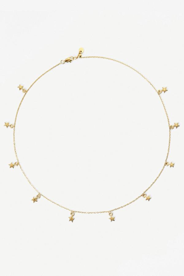 Elk & Bloom Star Feeling Chunky 14K Gold Choker Necklace