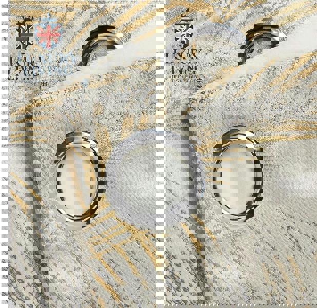 Luxury Living Luxury Fern Jacquard Ring Top Ready Made Curtains