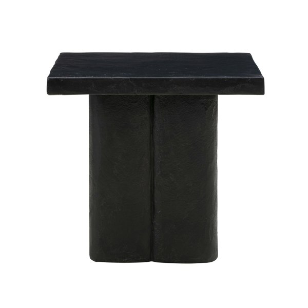 Furniture Edit Kayla Black Concrete Side Table