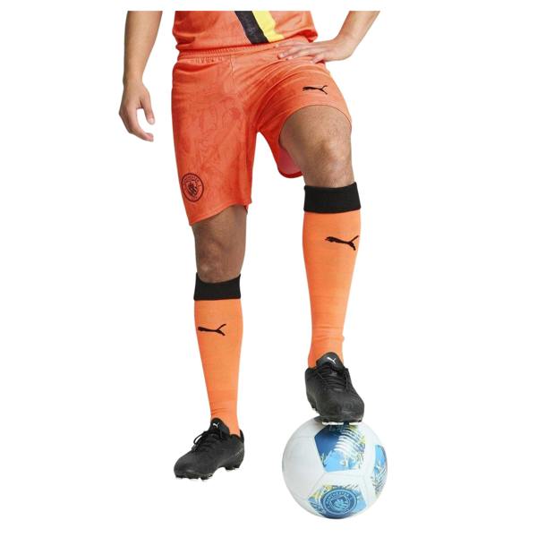 Puma Unisex Adult World Cup 25/26 Manchester City FC Goalkeeper Shorts - Neon Orange - 