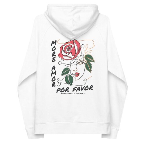 Anchor & Crew 09 More Amor Por Favor EDITIONS Organic Cotton Hoodie - White