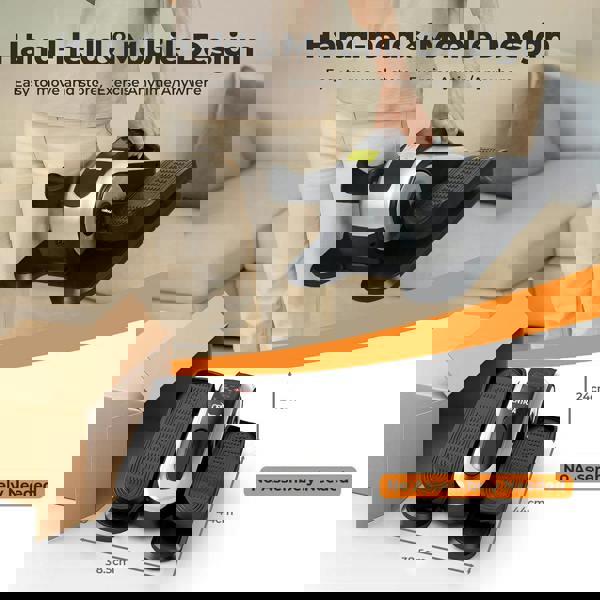 Centra Elliptical Machine Under Desk Foot Pedal Arm Exerciser Remote Rehab User