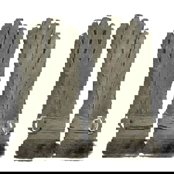 Infinity Leather Men’s Sheepskin Suede Leather Wool Lining Gloves