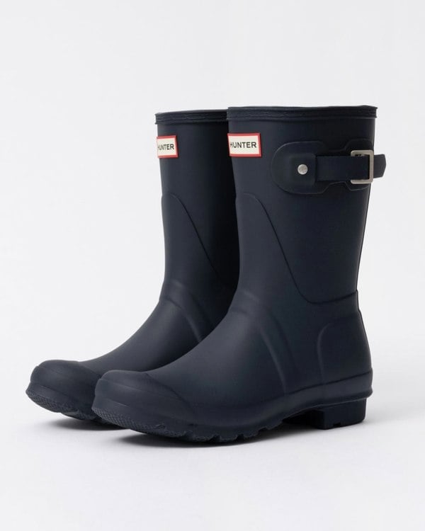 Hunter Womens Original Short Gingham Boot