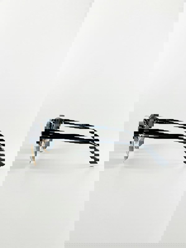 SVNX Black Clubmaster Sunglasses with Black Lenses