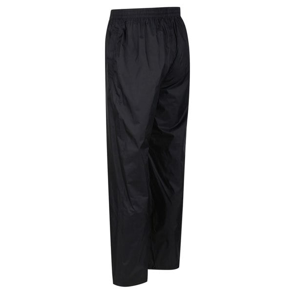 Regatta Great Outdoors Mens Classic Pack It Waterproof Overtrousers - Black