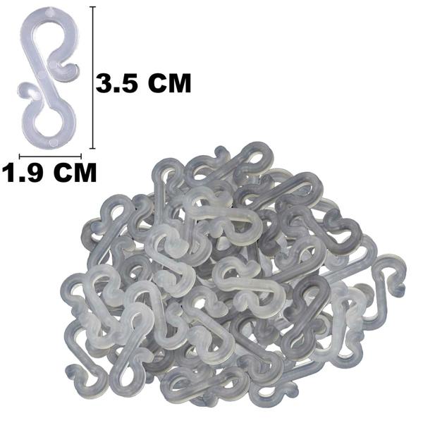 36 Pack Clear Mini Gutter Hooks for Discreet Hanging of Christmas Lights image 7