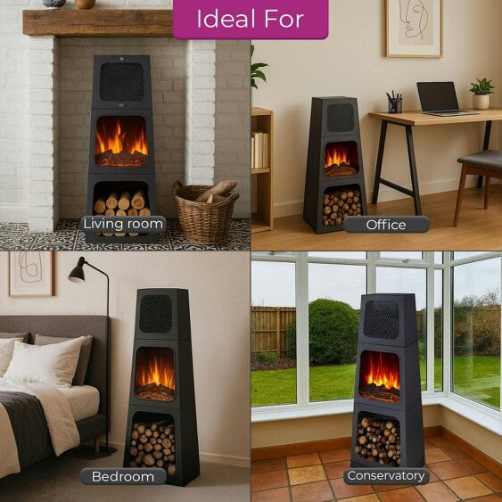 Neo Direct Neo Electric Heater Pyramid Fireplace Free Standing