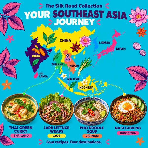 Tyga Foods South East Asia Recipe Kit Gift Set